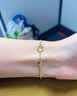 中国黄金（CHINA GOLD）四叶草黄金手链女款2026新款足金转运珠双11礼物情人节礼物送女友 四叶草手链 约2.25g 情人节礼盒 实拍图