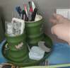 少年伴笔筒桌面收纳盒多功能大容量小初中幼儿园开学必备办公桌面摆件用品化妆盒学生学习用高颜值基础款 实拍图