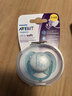 新安怡（AVENT）飞利浦新安怡安抚奶嘴进口硅胶2只装日用马卡龙蓝+夜用透气企鹅紫 实拍图