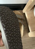 BIRKENSTOCK勃肯德国进口男女款经典舒适软木Arizona双扣拖鞋 灰色窄版151213 36 实拍图