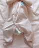 舒贝怡2件装婴儿衣服夏季薄款新生儿连体衣短袖哈衣儿童爬服粉色80CM 实拍图
