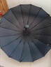 美度（MAYDU）双人晴雨伞大号加固加厚结实防风长把柄雨伞 M5003墨绿色 实拍图