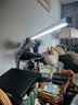 美士谱 led护眼台灯学习长臂折叠简约宿舍阅读工作创意不占桌面夹子灯 铂银-单色白光【底座款】 调光开关 实拍图