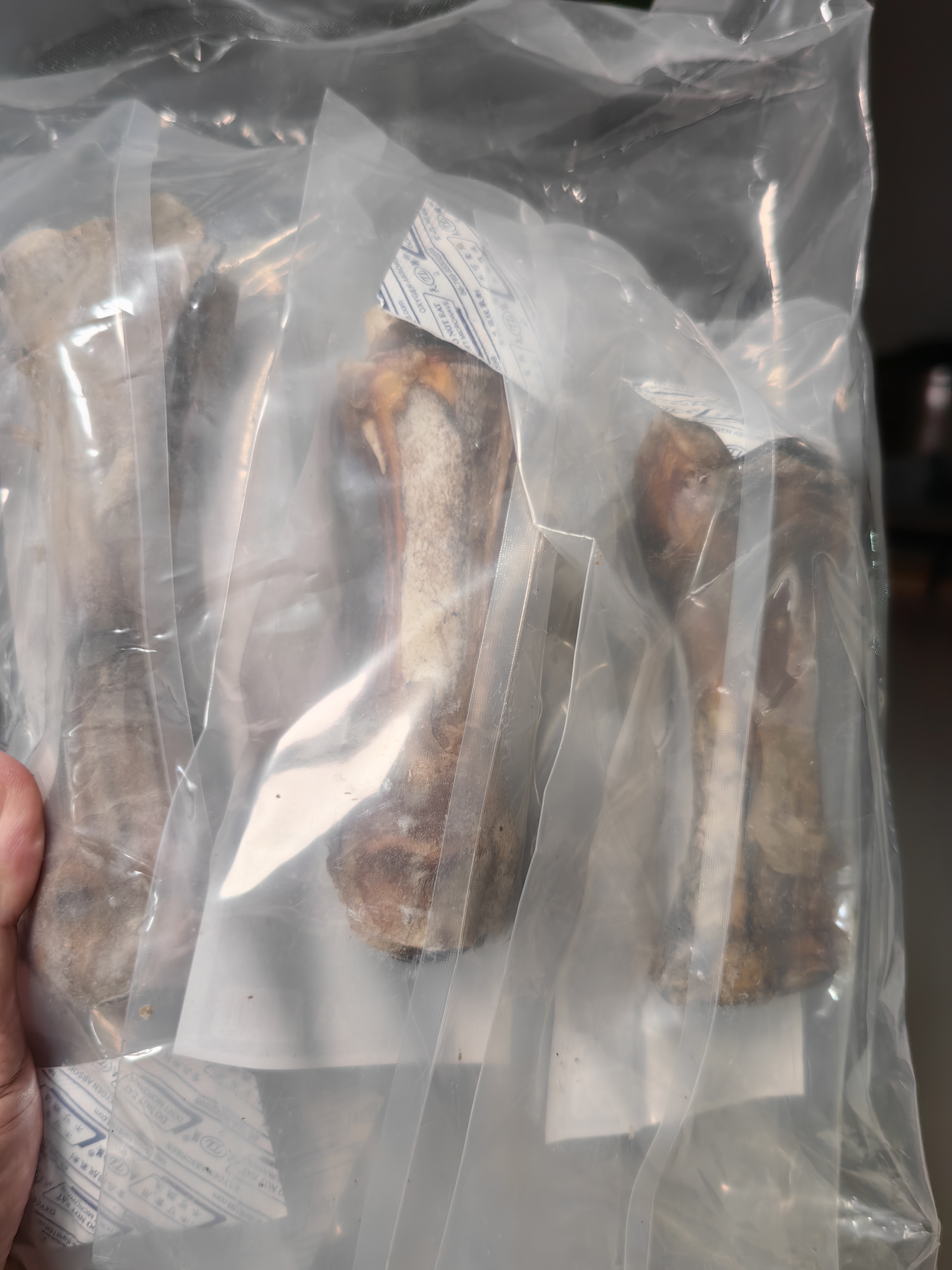 蒙贝 带皮乳牛蹄骨 狗狗零食 狗狗磨牙棒小型犬洁齿 60g×6根 实拍图