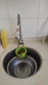 可挂式水槽沥水篮家用厨房水槽分离食物残渣过滤篮水果清洗滤水篮 绿色【一按即倒/不脏手】大号 实拍图