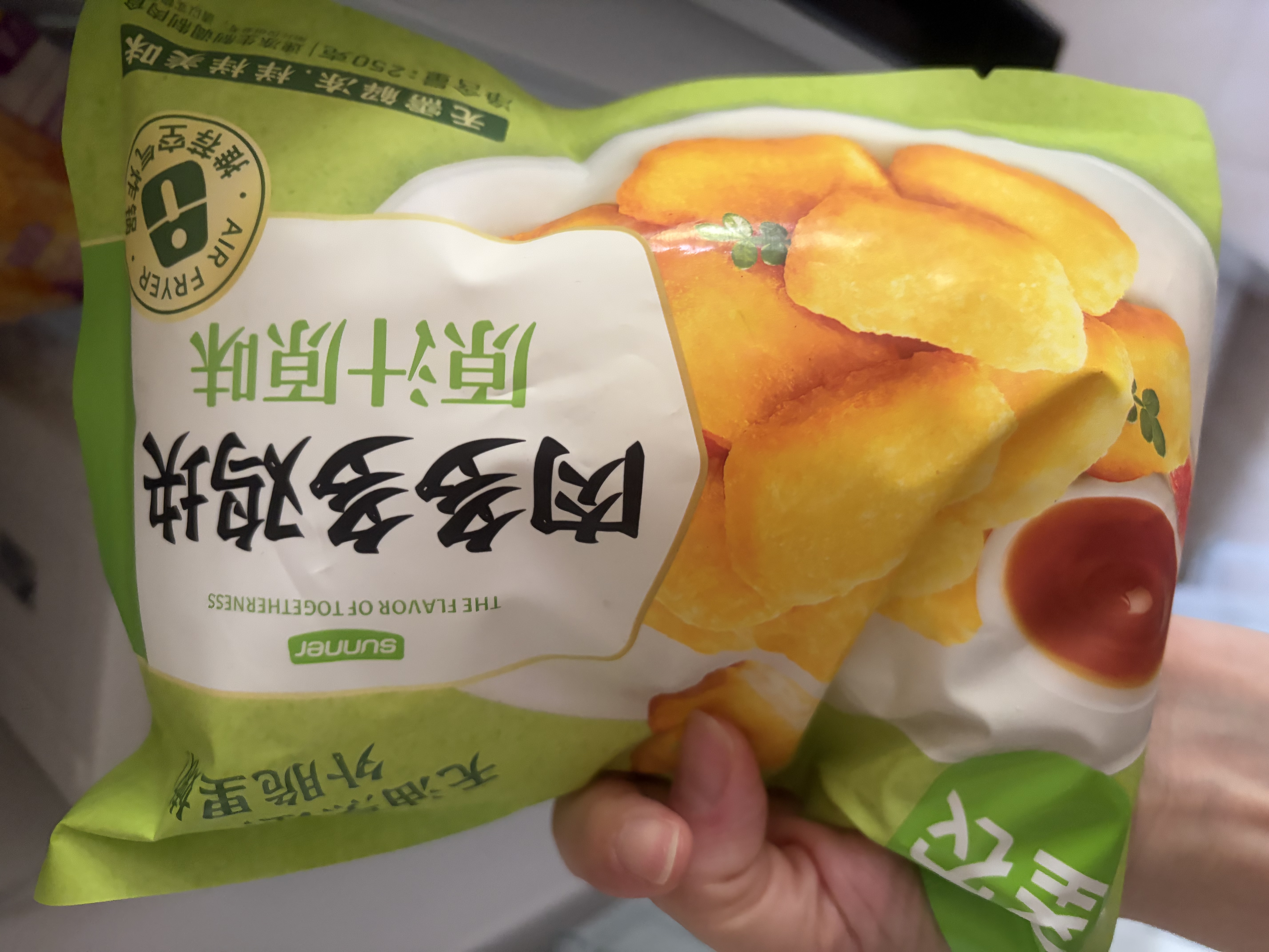 圣农 脆皮炸鸡大鸡腿嘟嘟翅炸翅空气炸锅食材半成品 奶酪鸡块1包 250g 实拍图