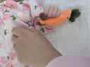 IMOMOTO新生儿胡萝卜手握圈安抚玩偶可入口抓握防惊跳哄睡钻石绒公仔 蘑菇+萝卜【两只装】 【手握防惊跳 安抚哄睡】 实拍图