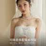 浪莎内衣女前扣无肩带聚拢防滑纯欲蕾丝无钢圈隐形文胸美背婚纱用胸罩 实拍图