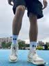 安德玛（Under Armour）袜子【3双】篮羽毛球运动袜男女跑步中防臭加厚筒毛巾短棉袜 实拍图