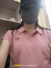 德玛纳【空气层甄选】夏季智感小飞袖Polo领打底衫花朵刺绣女式t恤 实拍图