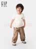 盖璞（GAP）男女幼童2026春季新款刺绣logo口袋纯棉短袖T恤儿童装894385 实拍图