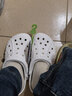 卡骆驰（CROCS）贝雅洞洞鞋男鞋女鞋轻便耐磨一脚蹬拖鞋休闲鞋百搭花园鞋|10126 白-100(含智必星) 37 /38(230mm) 实拍图