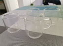 品一恒（PINYIHENG）带把玻璃小茶杯大容量家用透明品杯功夫茶具配件耐热品茗杯平底杯 70造型（两只装）（200ML） 实拍图