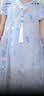 迪士尼艾爱莎公主裙子女童2026新款儿童夏季演出服新中式旗袍汉服连衣裙 晒单实拍图
