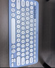 罗技（Logitech）时尚系列K390无线蓝牙键盘 超薄便携  K380升级版蓝色 79键 实拍图