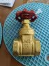 埃美柯ZK01-158G铜闸阀黄铜耐压Z15W-20T加厚大流量足通孔高压高温开关阀门 DN20 实拍图