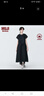 无印良品 MUJI 女式强捻无袖连衣裙女装连身裙子夏季纯棉全棉长裙BC2JNC4S 藏青色 S (155/80A) 实拍图