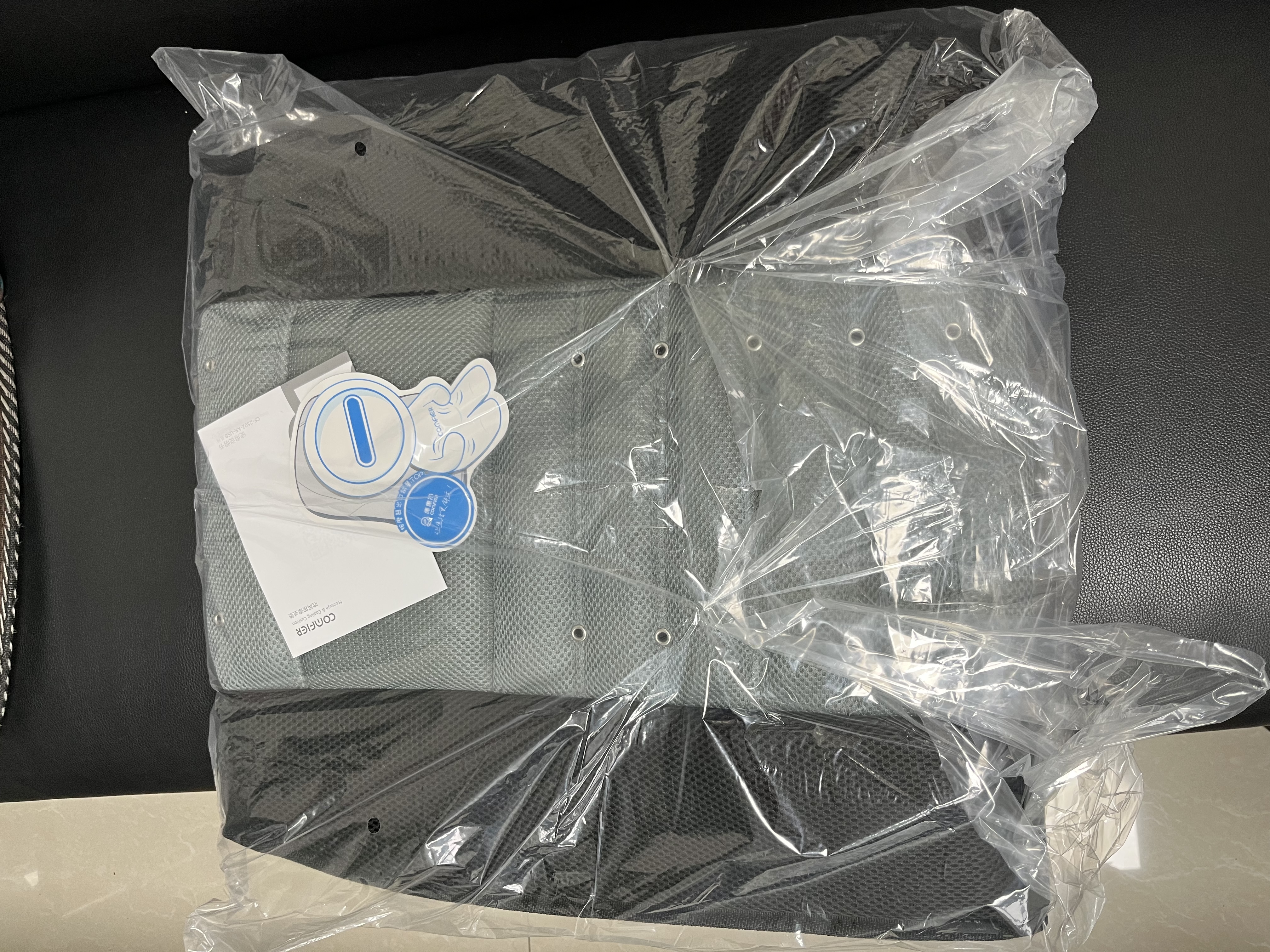 COMFIER汽车座椅通风坐垫吸风USB制冷降温夏季办公室凉垫车载按摩 【2502L USB款】通风腰部按摩 实拍图