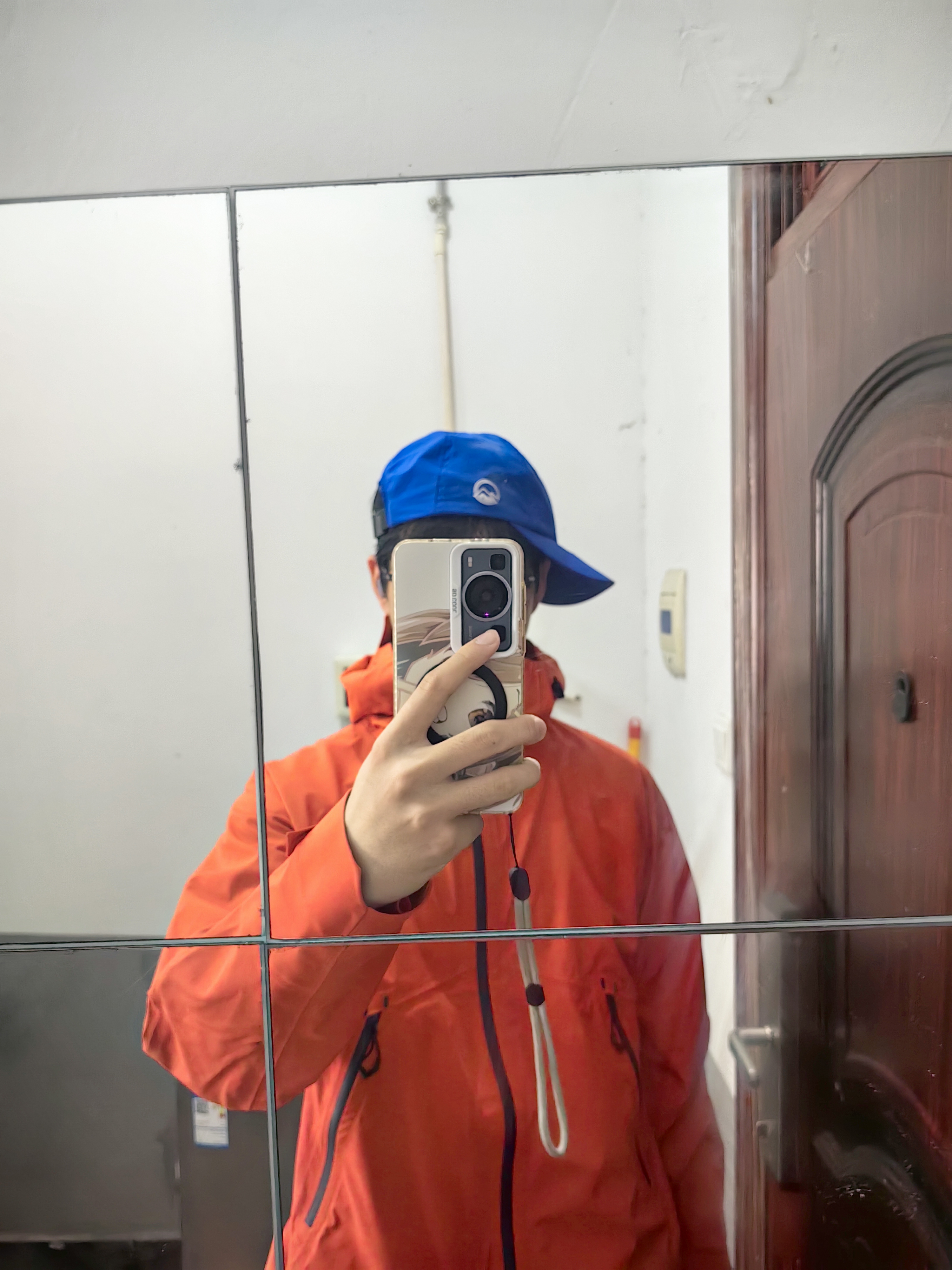迪卡侬硬壳冲锋衣男女户外休闲登山徒步防风防水夹克风衣MH500外套 霞光橙（男女同款）- 亚洲款 新款上市 加内胆选大一码 XL 实拍图