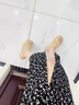 百丽女鞋断码真皮一脚蹬凉鞋女2026夏新款仙女风上班不累脚软底防滑 杏色 35 实拍图