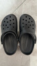 卡骆驰（CROCS）檀健次同款经典洞洞鞋轻便百搭女沙滩鞋包头拖鞋男鞋|10001 黑色-001(含智必星) 37 /38(230mm) 实拍图