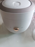 美的（Midea）小电饭煲迷你微压小型家用电饭煲1-2人用电饭锅小电锅宿舍用老式多功能煲汤煮饭煮粥不粘内胆 【可爱小白煲】不沾内胆 1.2L 一键操作 实拍图