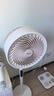 美的（Midea）【变频轻音】空气循环扇家用语音遥控电风扇 一级能效轻音落地扇 卧室桌面大风力小风扇 GDJ24SHG 实拍图