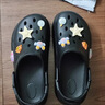名创优品（MINISO）洞洞鞋女男夏季外穿沙滩凉鞋防滑厚底踩屎感包头凉拖鞋黑色38-39 实拍图