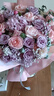 冉子花坊鲜花速递粉玫瑰百合向日葵混搭花束送女友生日礼物同城配送 韩式粉玫瑰绣球花束 实拍图