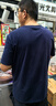京东京造10A抗菌t恤男短袖t恤春季男女白小T休闲内搭打底衫藏青3XL 实拍图