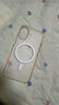 猩球卫士高级感防指纹适用Apple/苹果iPhone17磁吸光栅瓦楞手机壳超薄行李箱条纹保护套磨砂透明外壳白 实拍图