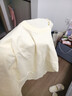 【京东直采】重磅纯棉 圆领短袖男款t恤衣服女士t恤服装真5折专场 浅米（短袖） L （110-125斤） 实拍图