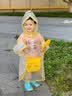 牧萌儿童雨衣男女童幼儿园宝宝防水雨披带书包位小童雨具 小黄鸭 S 实拍图