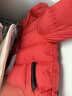 保姆鹅 儿童羽绒服宝宝短款加厚白鸭绒外套男童女童保暖防风冬[NG2637] 新年红 140 实拍图