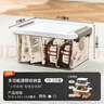 禧天龙桌面收纳盒多功能透明收纳盒带盖玩具零食储物盒 烟熏灰7升3个装 实拍图