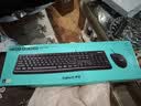 罗技（Logitech）MK120 键鼠套装 有线键鼠套装 办公键鼠套装 电脑键盘 USB即插即用 全尺寸 黑色 实拍图