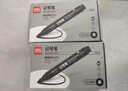得力（deli）(deli)黑色粗头物流油性笔 墨量升级大容量快递签字办公文具马克笔记号笔 10支/盒 P06881 黑色 实拍图