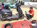 倍耐力（Pirelli）天使胎踏板摩托车轮胎电动车真空胎半热熔电瓶车 前后轮130/70-12 实拍图