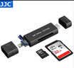 JJC 高速读卡器 适用于苹果手机iPhone17/16/15/14华为SD/TF卡USB相机iPad内存卡转换外接存储卡读取 经典黑 Lightning+USB+Type-C口 实拍图