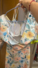 梵迪拉（F.DYRAA）泳衣女士温泉遮肉显瘦连衣裙子夏季透气游泳衣三件套15024黄色L 实拍图