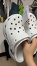 卡骆驰（CROCS）经典云朵Clog洞洞鞋时尚沙滩鞋一脚蹬206750-1NK 灰色 37 晒单实拍图