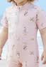 欢喜小熊儿童泳衣女宝宝夏季原纱防晒速干短袖连体游泳衣泳帽 实拍图