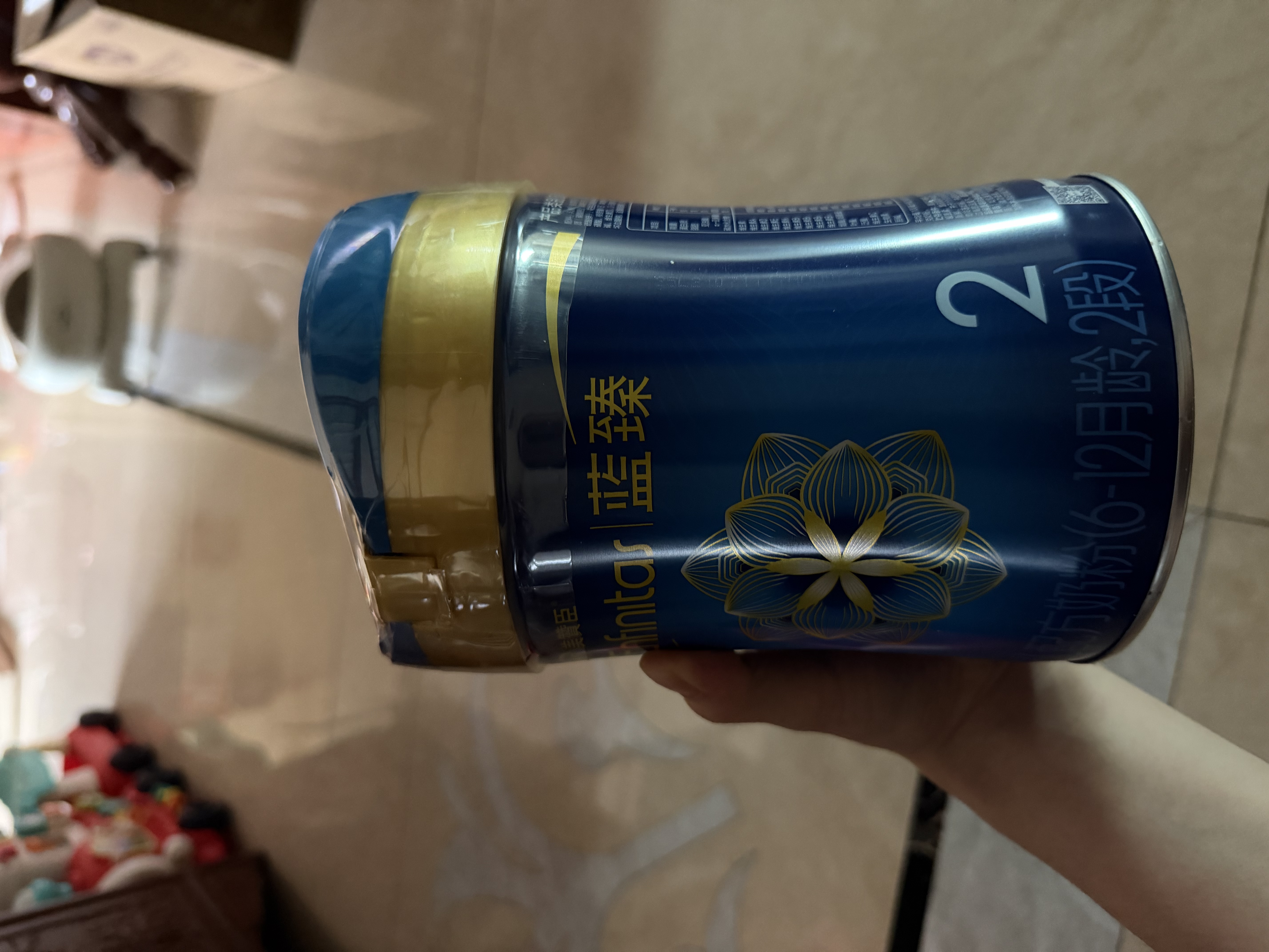 美赞臣蓝臻2段奶粉(6-12月龄)较大婴儿配方奶粉【新国标升级】 820g*3罐 实拍图
