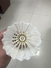威克多（VICTOR）胜利羽毛球金黄5号1号3号鸭毛球耐打防风训练比赛用粉胜利12只装 76速-金黄1号 1筒 【12只/桶】 实拍图
