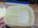 特百惠（Tupperware）思丽康饭盒1L学生上班族带饭便携午餐分格可微波炉 奶黄色 实拍图