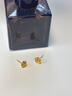 中国黄金（CHINA GOLD）18K金玫瑰花耳钉女款花朵直针款耳饰品情人节生日礼物送女友爱人 18K玫瑰花耳钉+玫瑰礼盒 实拍图