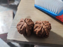 彩荷青皮文玩核桃野生麻核桃四座楼狮子头白狮子满天星盘龙纹官帽 掌柜随缘款 带皮尺寸50-51mm一对 实拍图