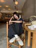 Dickies帝酷适抗菌短袖t恤女士2026新款夏美式经典款正肩上衣C 藏青色 M 实拍图