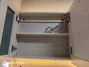 万域橡木智能浴室柜带马桶侧边柜陶瓷一体盆洗脸盆柜组合洗漱台洗手池 整柜橡木80cm多功能置物架款-右侧 实拍图
