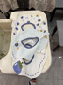 爱贝迪拉（AIBEDILA）婴儿口水巾4条装纯棉围嘴360度旋转新生儿用品宝宝防水围兜 实拍图